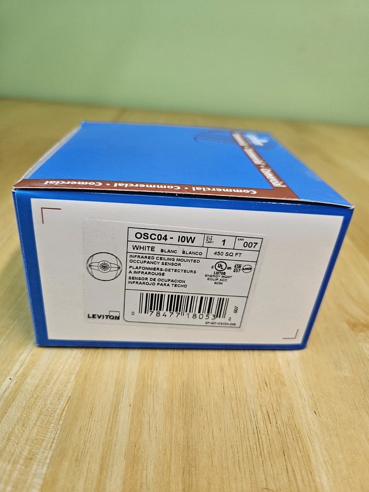 Leviton OSC04-10W, Infared Ceiling Mount Occupancy Sensor - NEW
