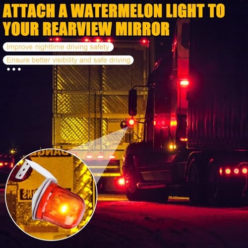 2pcs Watermelon Light Brackets, Stainless Steel Watermelon Mirror Turn
