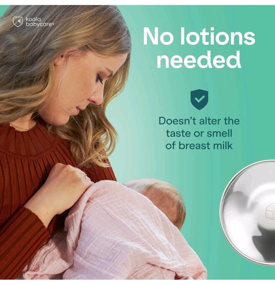 Silver Nursing Cups - Nipple Shields for Breastfeeding - Standard Size