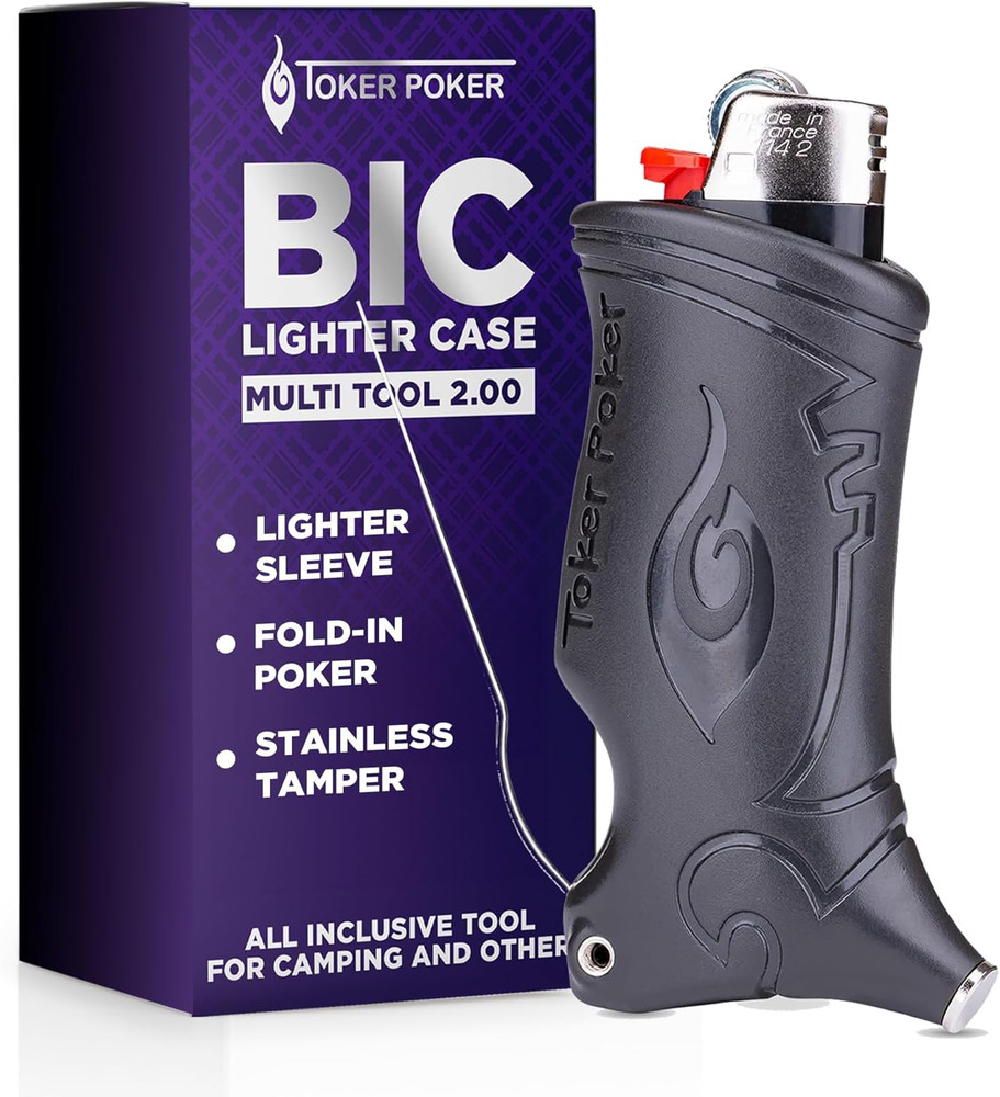 - Bic Lighter Case Multi Tool 2.0 - Black, All Inclusive Tool for Camping and Ot