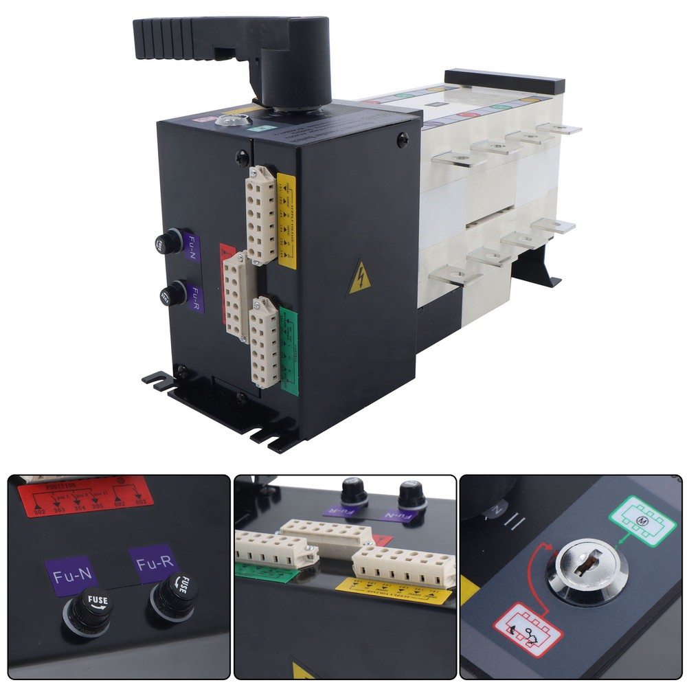 Automatic Transfer Switch 250A 4 Poles 110V 220V Grid to AC Generator