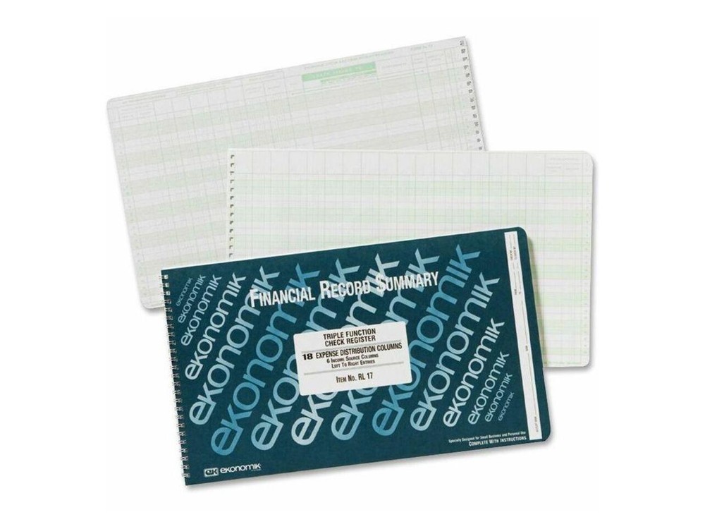Ekonomik Wirebound Check Register
