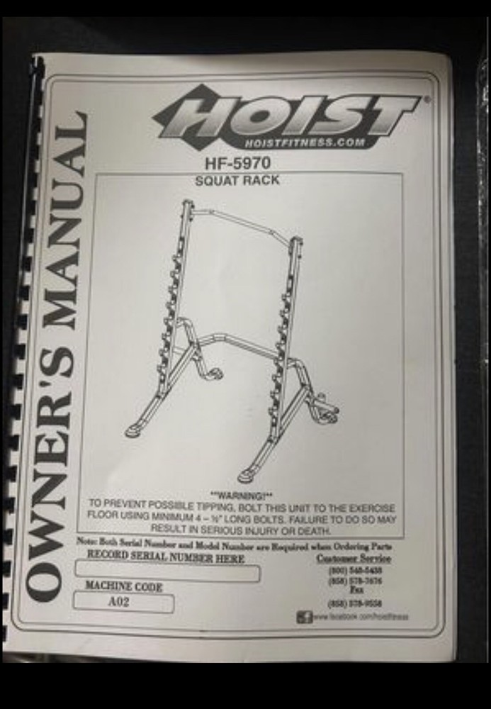 Hoist Multi-Purpose Squat Rack HF-5970