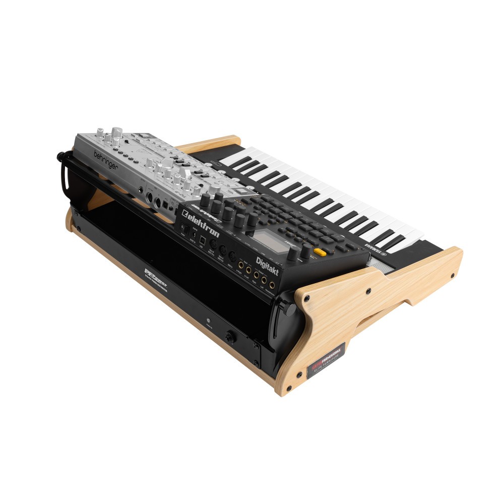 Gator GFW-ELITE-SYNTHOASIS Frameworks Synth Oasis 32 Desktop Rack, Maple