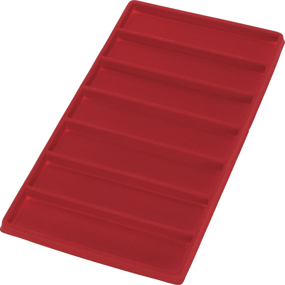 5 Red 7 Compartment Bracelet Display Tray Inserts