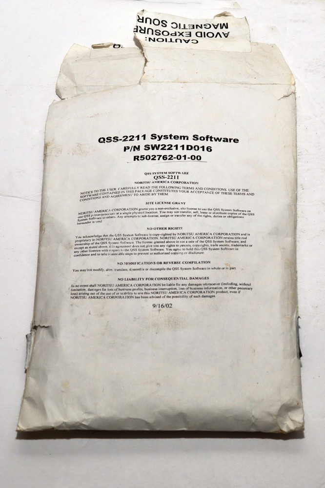 Original Noritsu Upgrade Disk  System Software QSS-2211