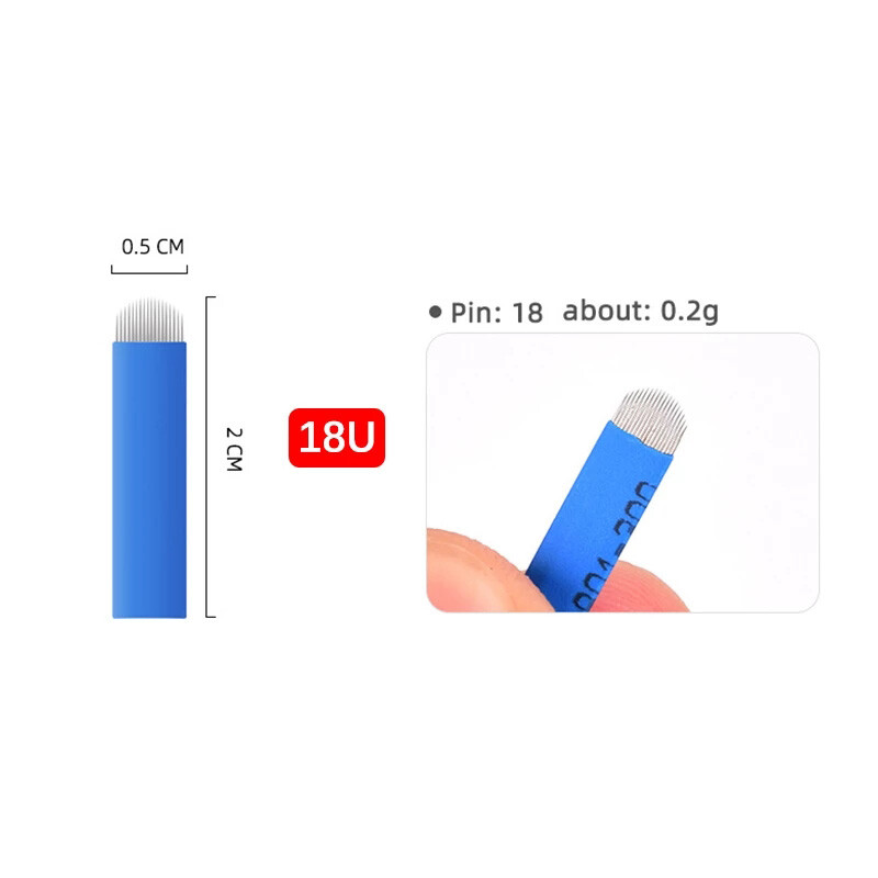 18U Shape Microblading Needles for Tattoo Blade Permanent Makeup Needle Blade