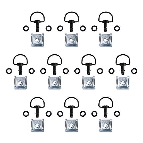 Quick Release Race Fasteners (10 Pack) 17mm Dark Black