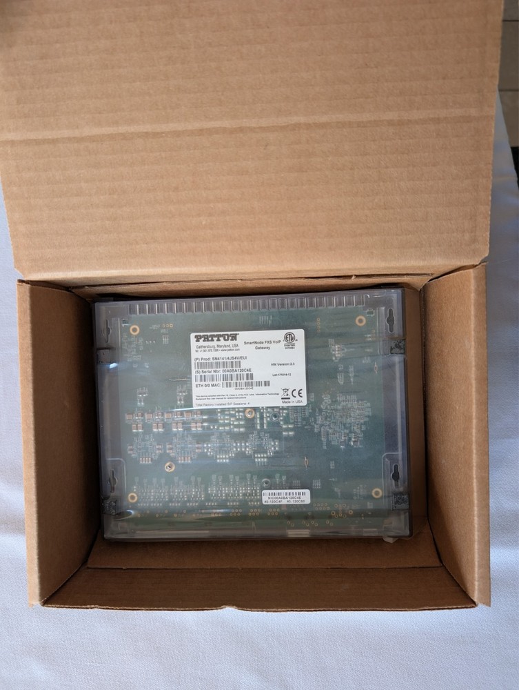 Patton SmartNode 4141 VoIP FXS Gateway SN4141/4JS4V/EUI- NEW!!