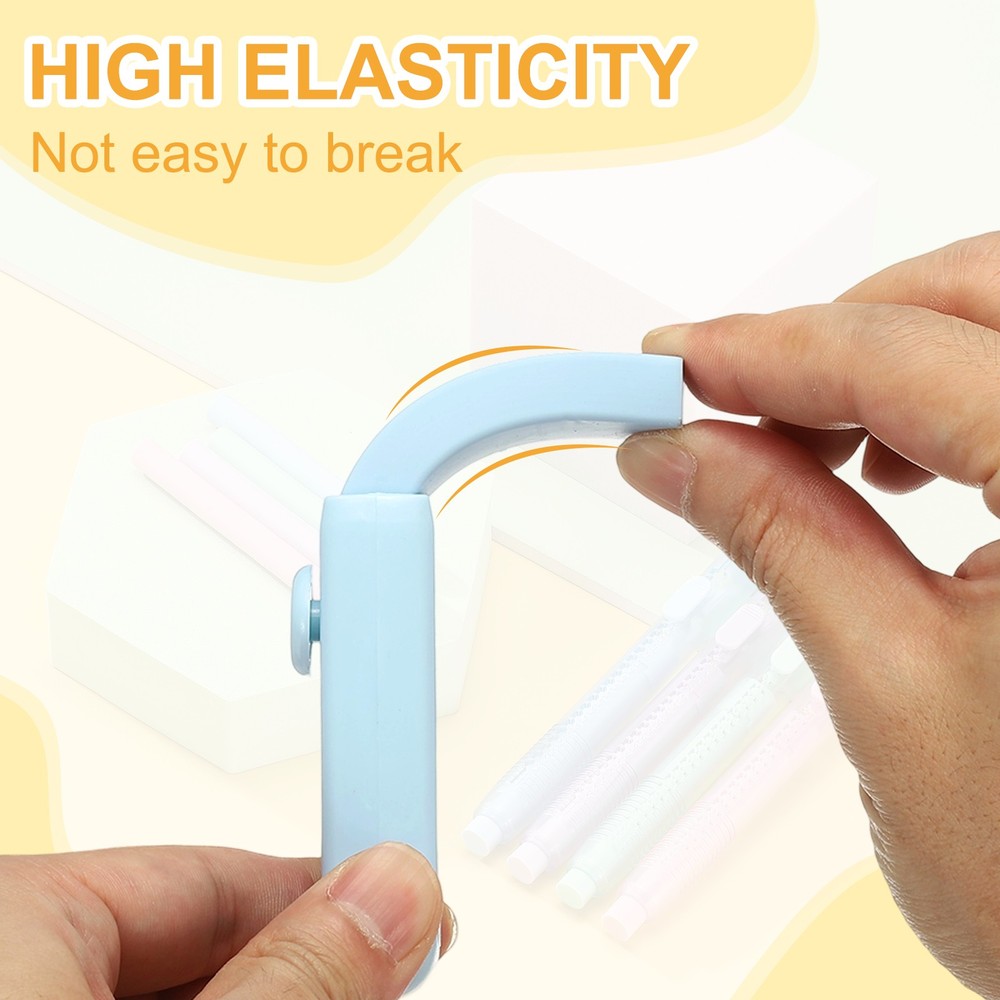 8 Pack Erasers, Pencil Erasers Large Eraser Push Pull Cute Soft, Blue