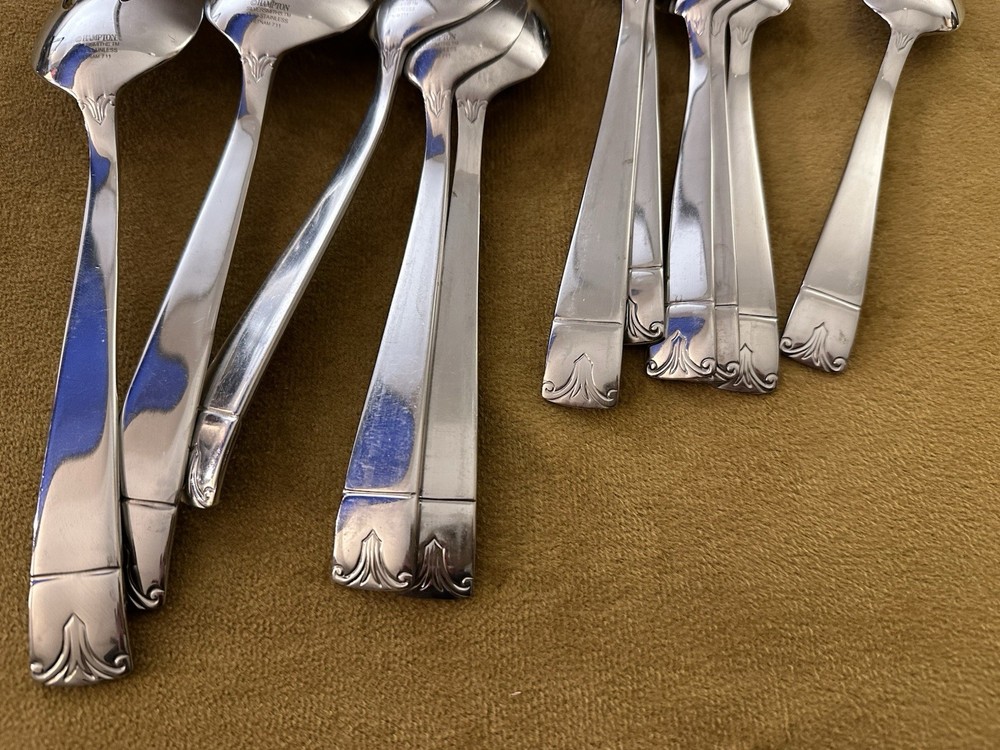 Serving & Soup Spoons + Teaspoons HAMPTON SILVERSMITHS 18/10 Stainless HSV216