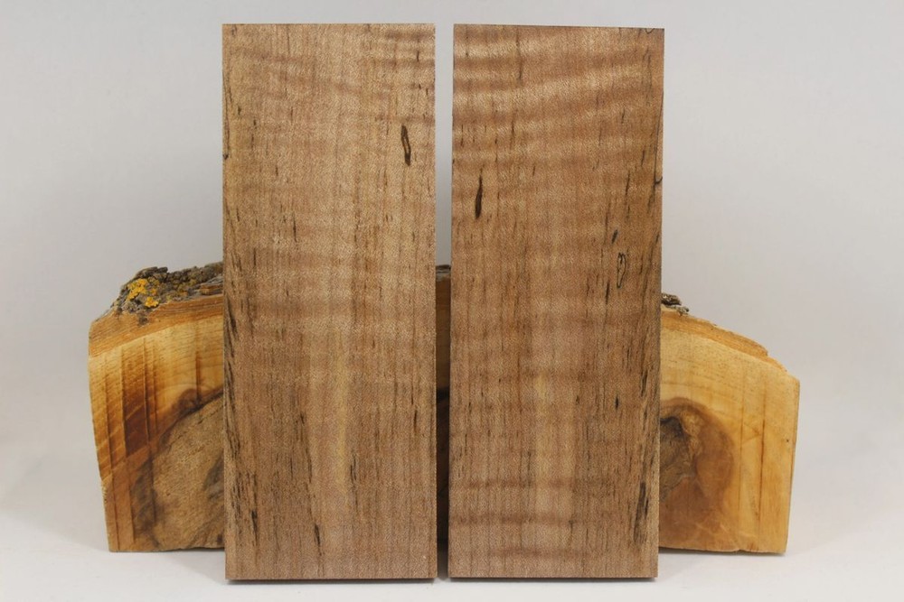 STABILIZED MAPLE CUSTOM KNIFE HANDLE MATERIAL BLANK SCALES (6448)