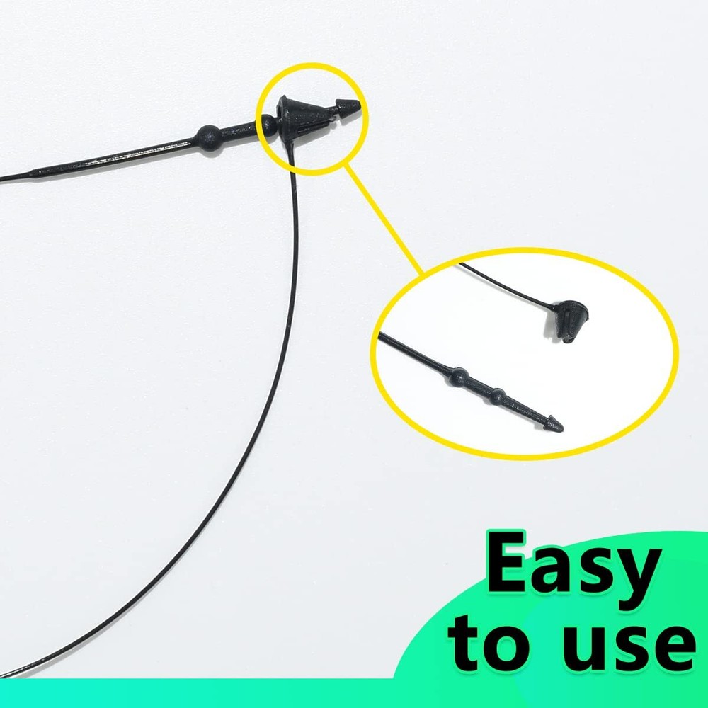 1000 Pcs 3 Inch Snap Lock Pin Security Loop Plastic Tag Fastener for Retail