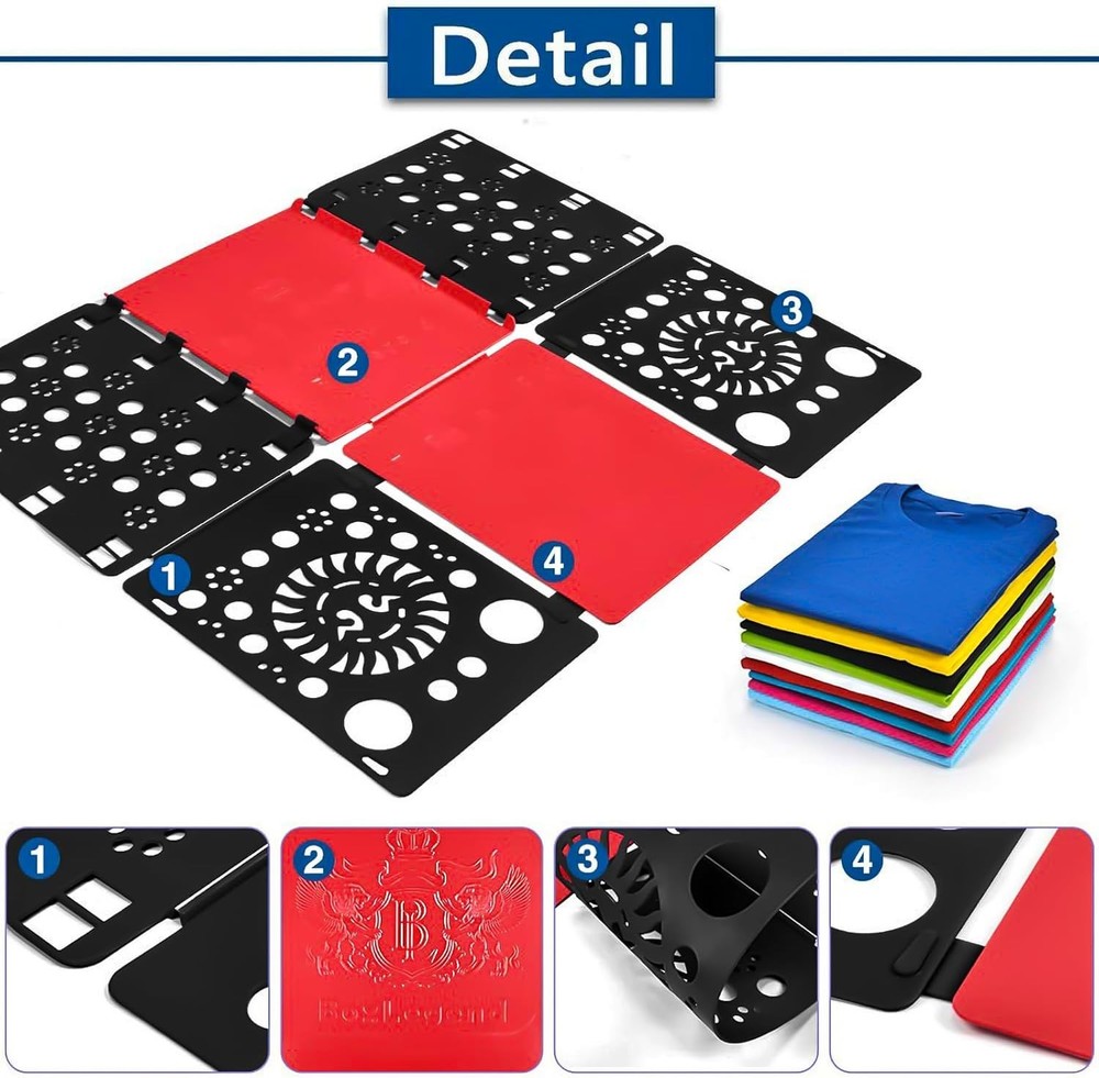 Version 3 Shirt Folding Board t Shirts Clothes Folder Durable Plastic Folding He
