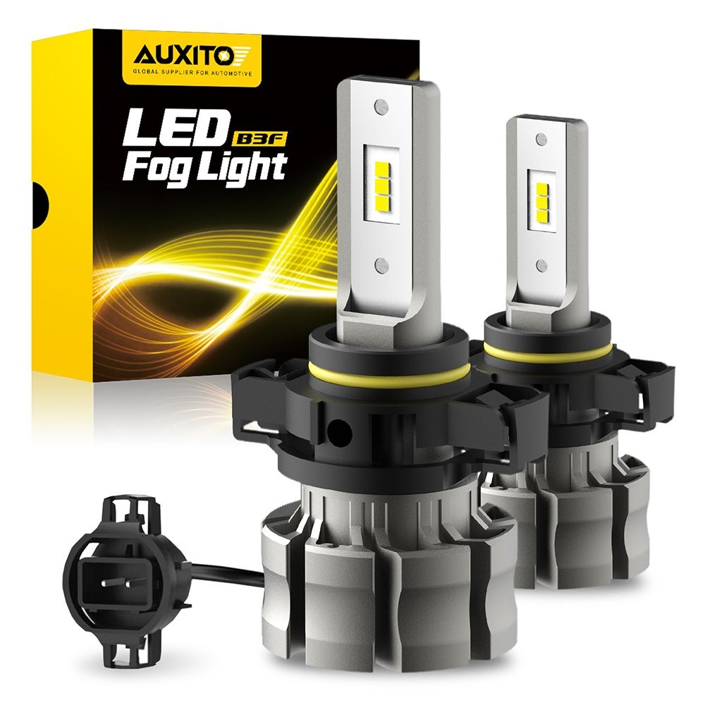 AUXITO CANBUS 2504 5202 LED Fog Light Bulbs 6500K White Extremely bright B3F A8