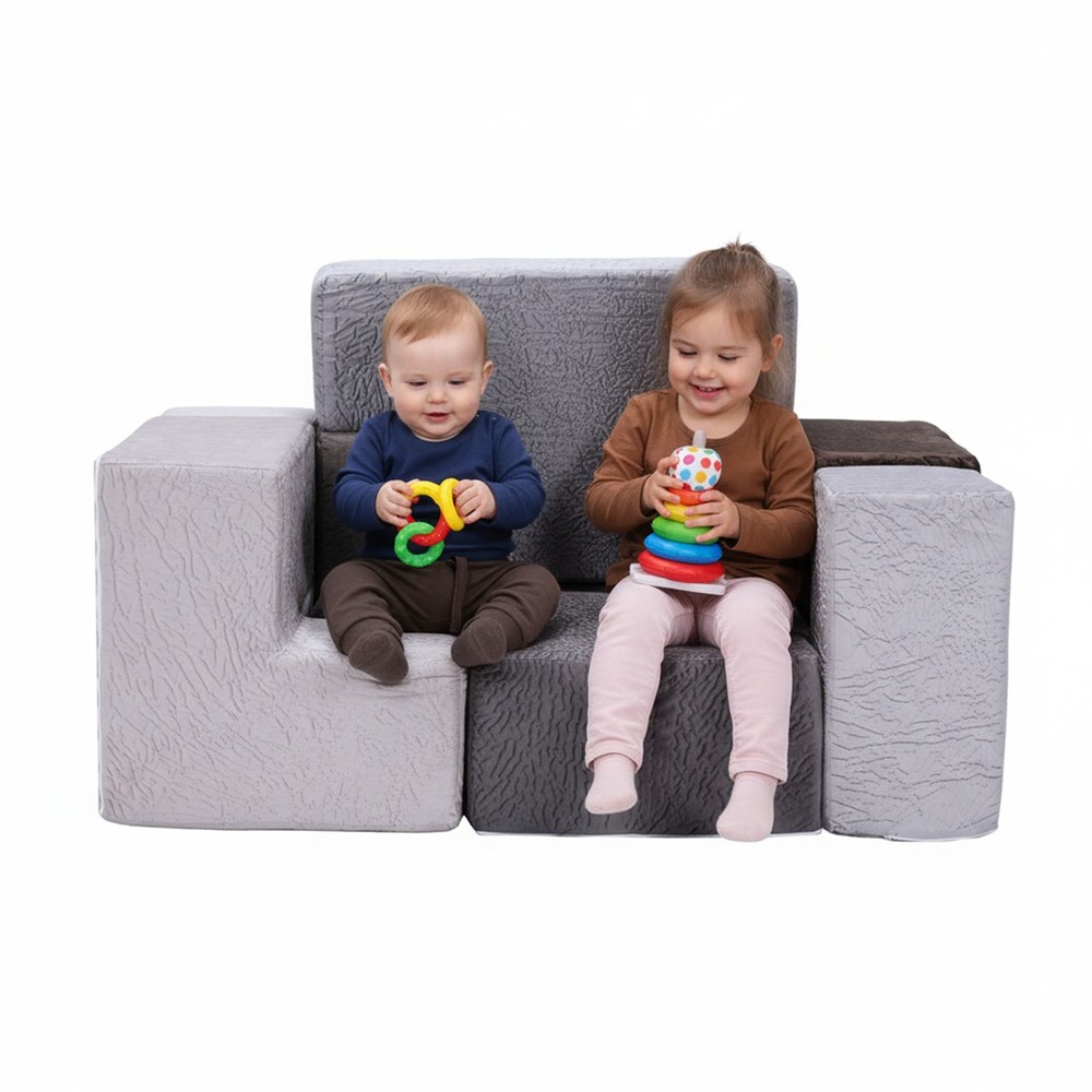 7Pcs Brainy Building Blocks Washable Creativity Sectional Sofa for Children Gift