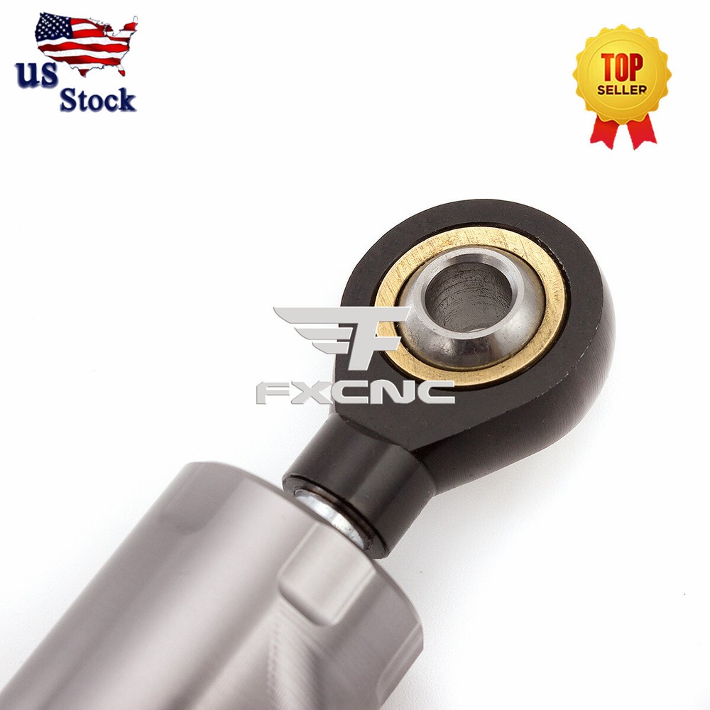 CNC Grey Universal Steering Damper Motorcycle Stabilizer Linear Reversed Safety