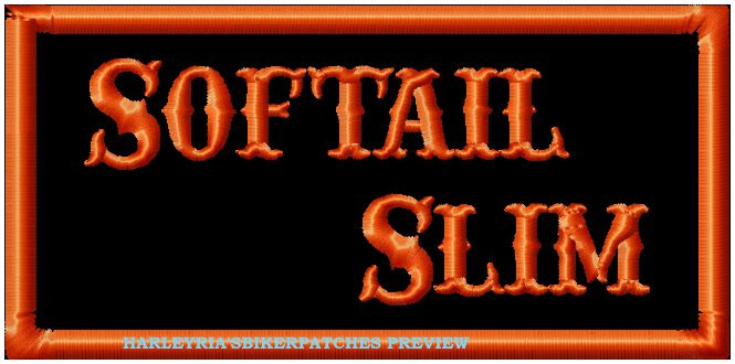 SOFTAIL SLIM  BIKER PATCH