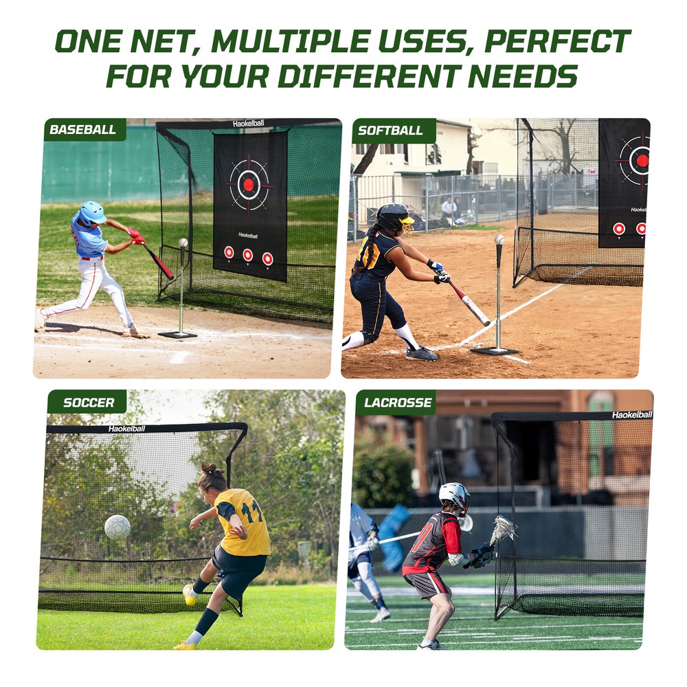 10x7.5FT Golf Hitting Nets for Backyard Driving Golf Practice Net w/Target Cloth
