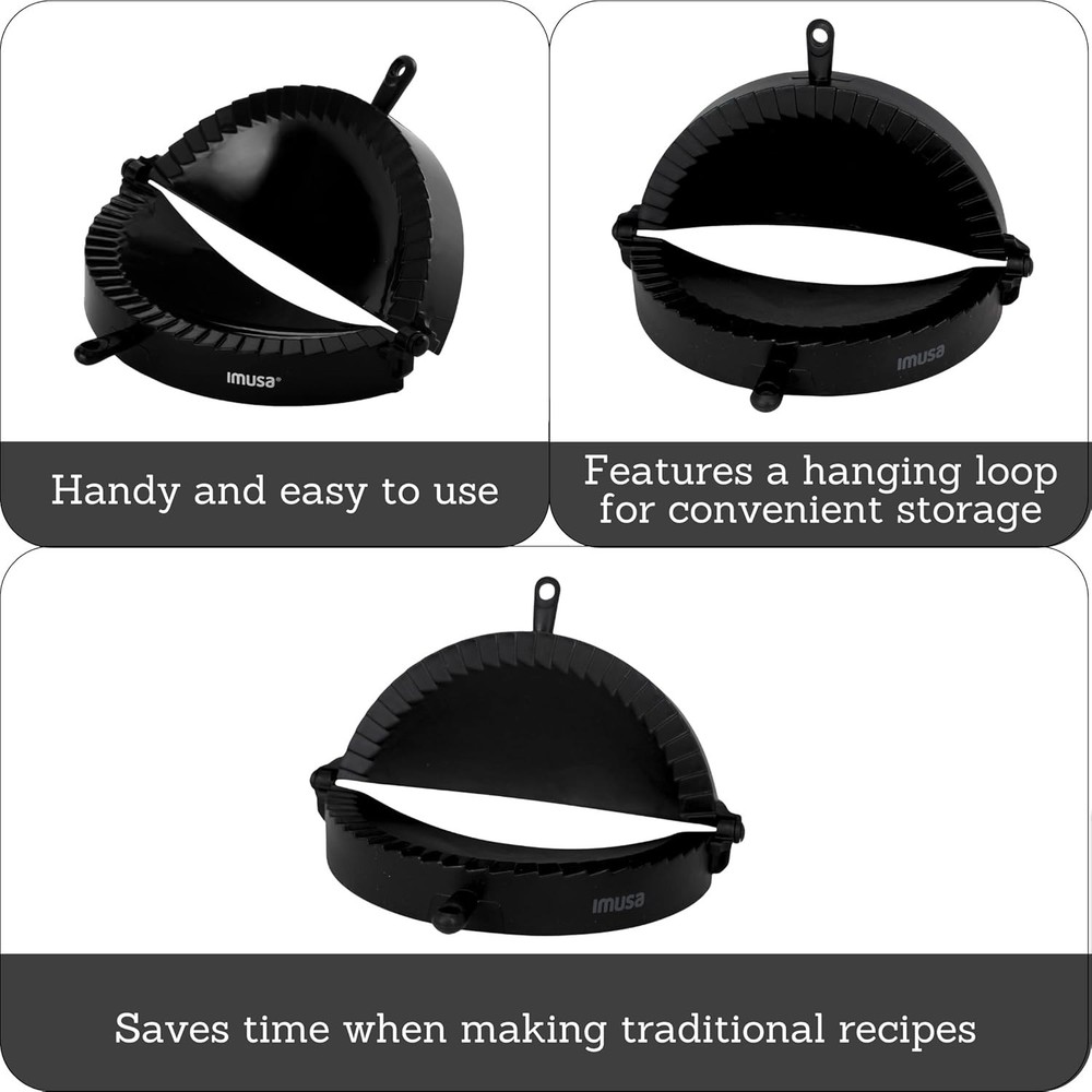 Empanada Press Set – Dumpling Maker, Plastic Empanada Mold & Pastry Press for...