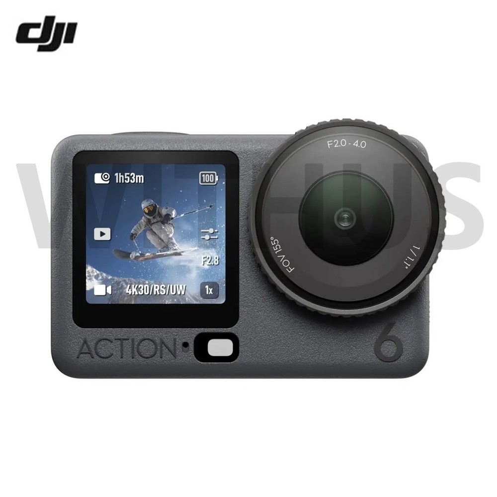 WNJI Osmo Actions 6 Adventure Combo - 4K OLED Variable Aperture light Camera