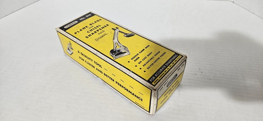 General Tools No. 810- Plane Blade And Chisel Sharpener With Stone