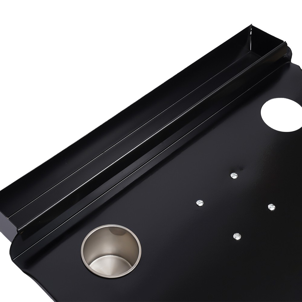 Tattoo Mobile Work Station Stand Fixed Desktop with a Removable Back Tray Black