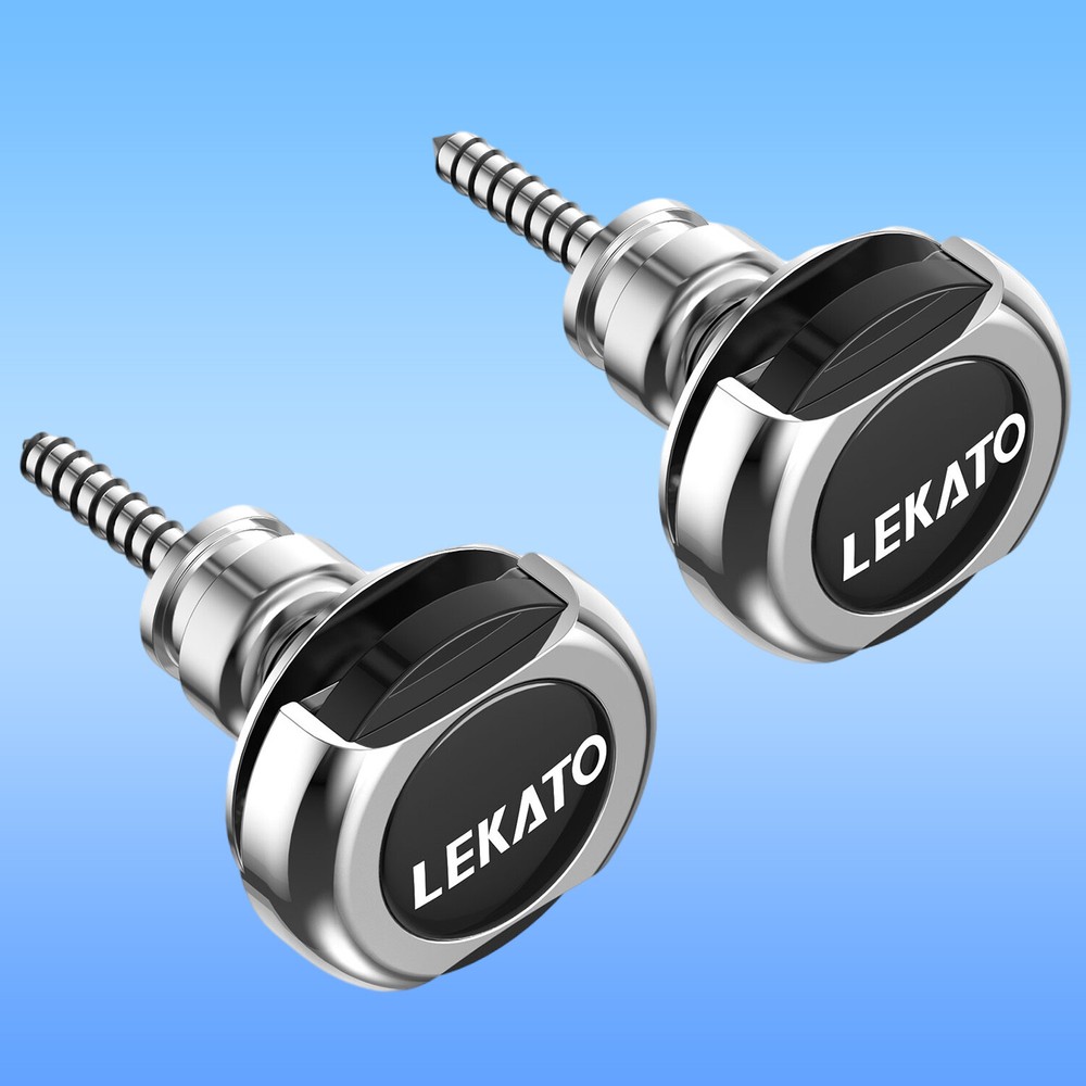 LEKATO Guitar Strap Button Lock Quick Release Security Anti-Rust Metal 2pcs