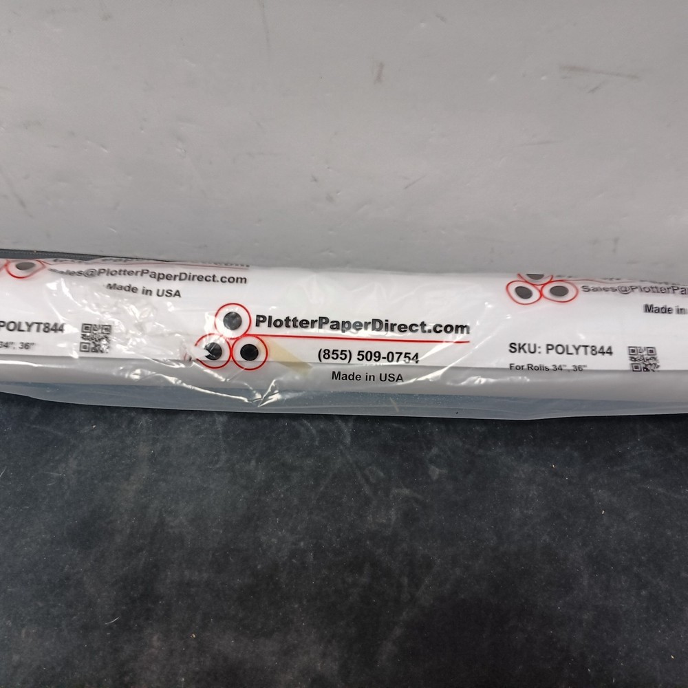 Plotter Paper Direct's (1) 36'' X 100' Roll - Poly Pro Matte