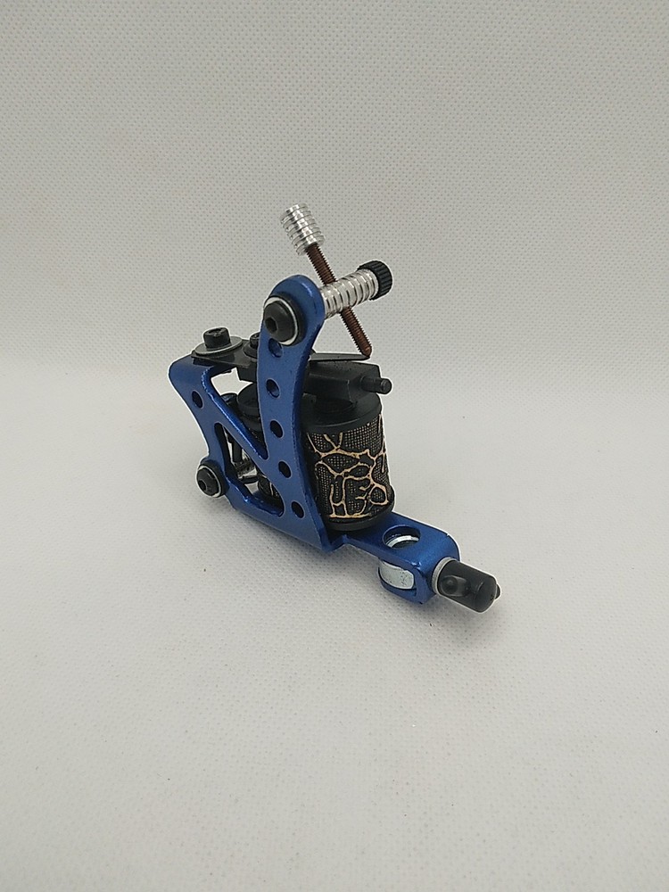 Professional Coil Tattoo Machine Adjustable Blue Frame
