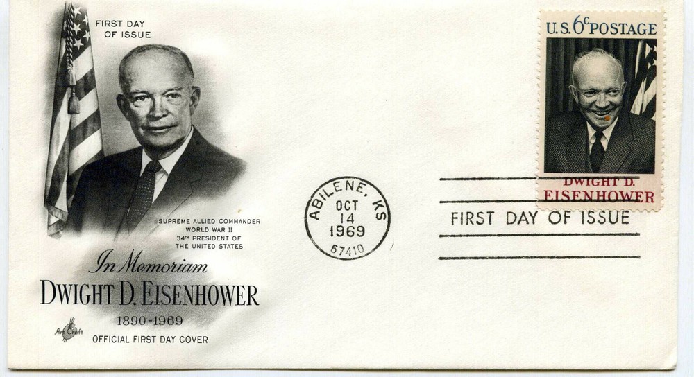 1383 Dwight D. Eisenhower ArtCraft, FDC