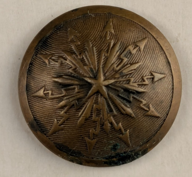 Early Swedish Telegraph Operator Uniform Button Original * M2C