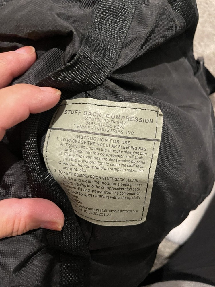 Army Modular Sleeping Bag System