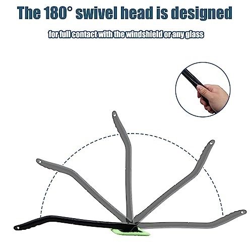 Car Window Cleaner Kit Windshield Cleaning Tool with Extendable Long Handle