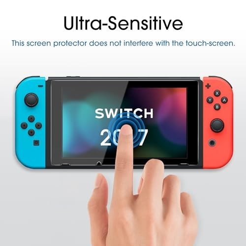Auto-Alignment OneTouch Screen Protector for Nintendo Switch 6.2" - 2 Pack, Temp