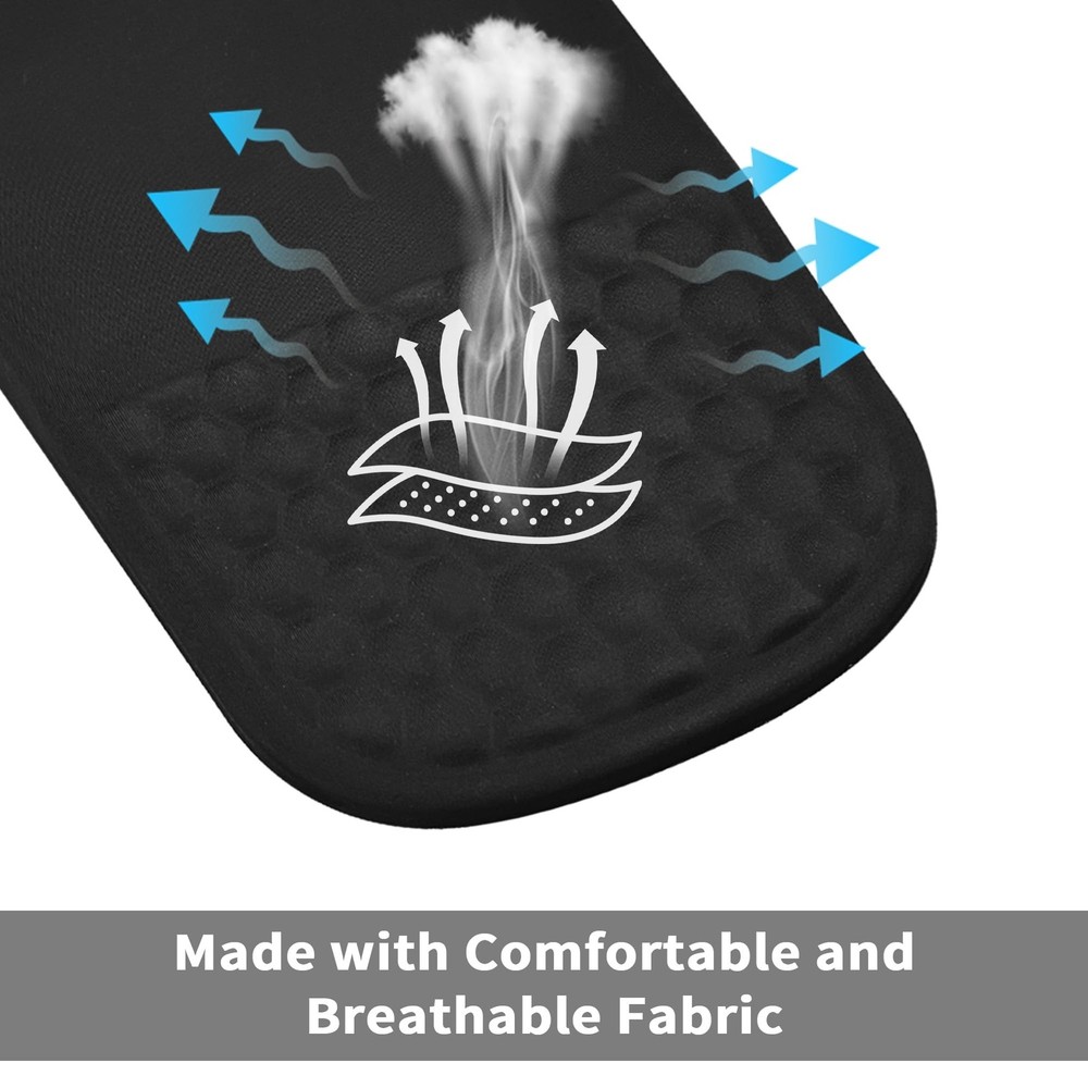Ergonomic Mouse Pad with Wrist Support, Comfortable Memory Foam Mousepad with...