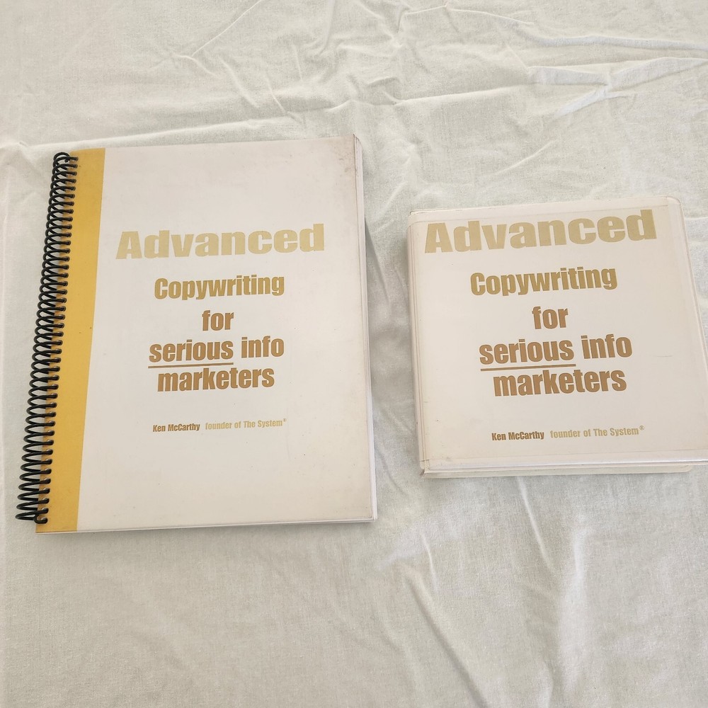 Ken McCarthy Advanced Copywriting Course.  Rare 13 CD Set Including Manual...