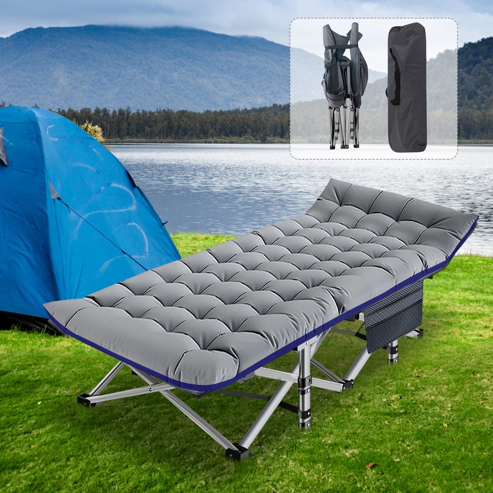 Barbella Folding Camping Cot folding Bed Military Cot Sleeping Bed With Bag Mat