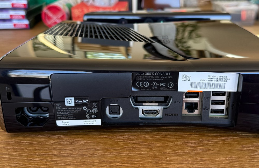 Xbox 360 & Kinect Sensor - Black Video Game Console System