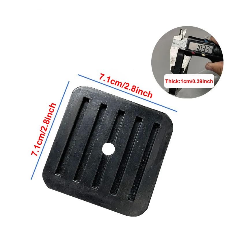 RecDec 4 Pack Mini Split Anti-Vibration Pads Wall Mounting Bracket Black