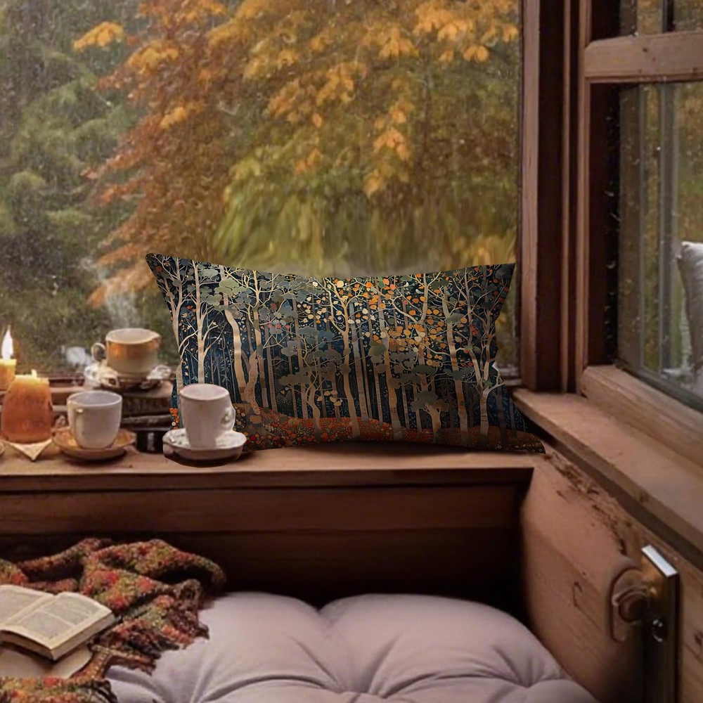 Pillow Covers 20x12 Double-Sided Rustic Autumn Forest Fall