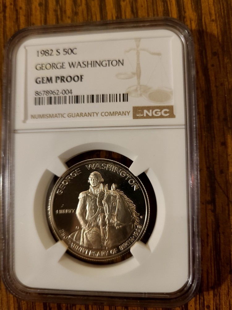 1982-S George Washington Silver Commemorative Half Dollar NGC Gem Proof