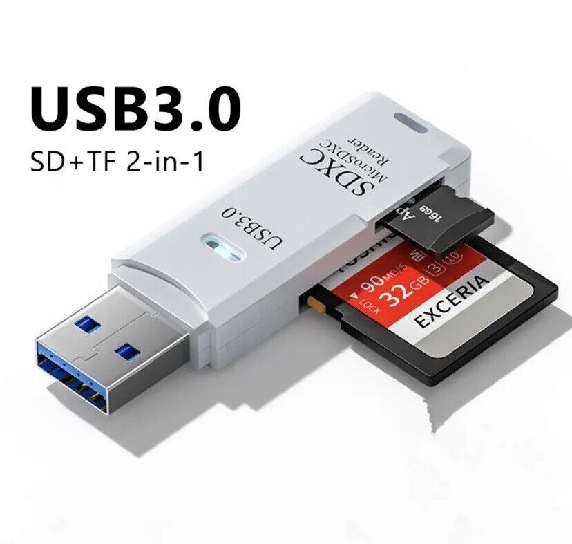 USB 3.0 SD Card Reader for PC Micro SD Card to USB Adapter for Camera Memory C