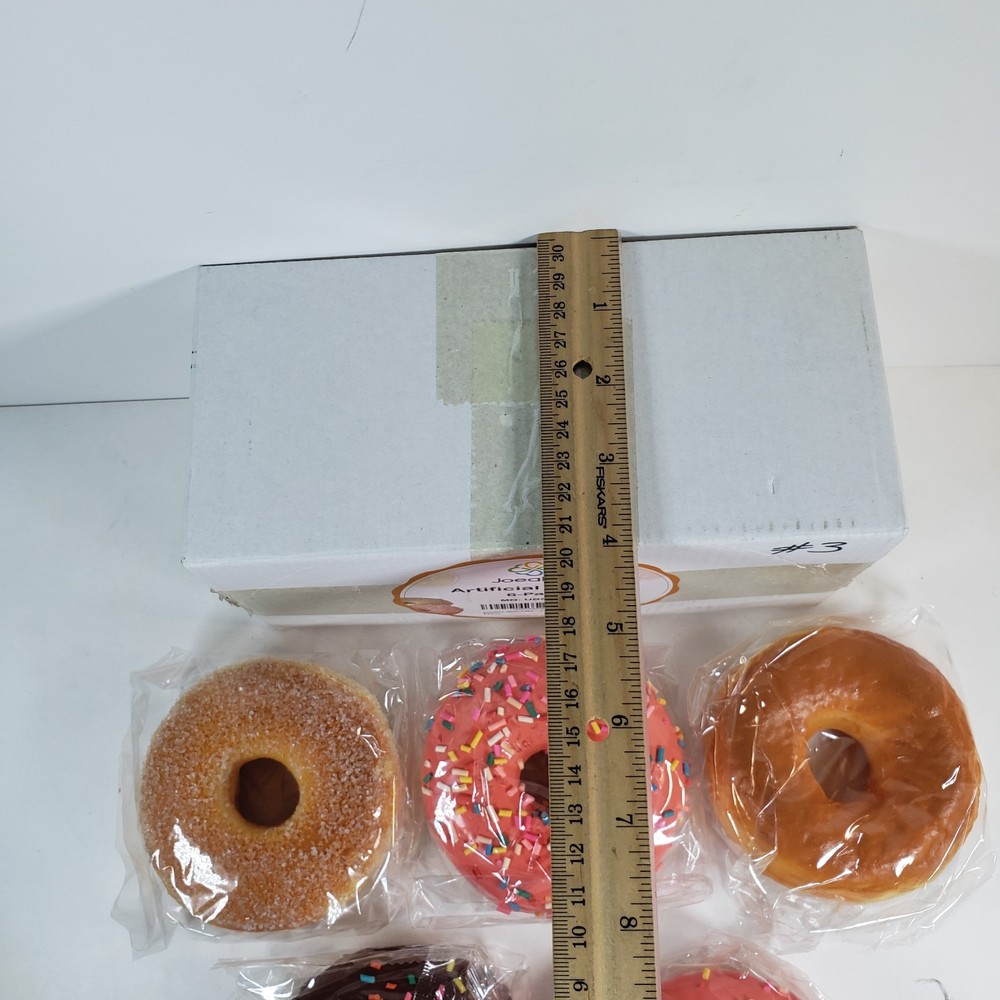 Joeabor Fake Donut 5 Pack Artificial for 3.7" Squishy, 1 Missing From 6 Pack