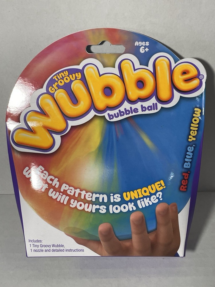 Tiny Groovy Wubble Bubble Ball Red Blue Yellow