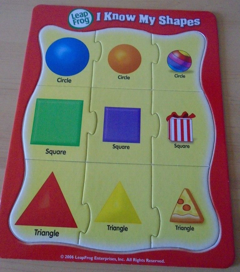 2006 LeapFrog SIX Tray Puzzles Learning Alphabet ABCs/Math