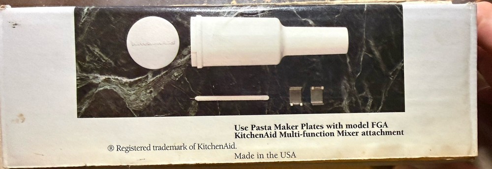 Kitchen Aid Pasta Maker Plates with Storage Stomper New Open Box