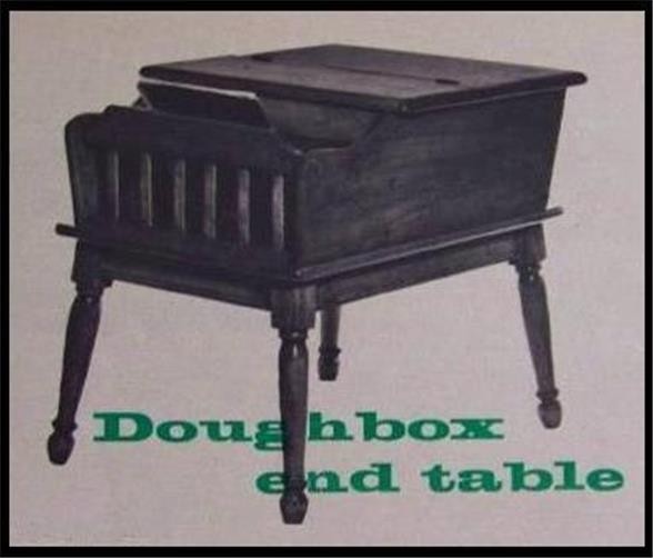 Doughbox End Table How-To Build PLANS Colonial Maple