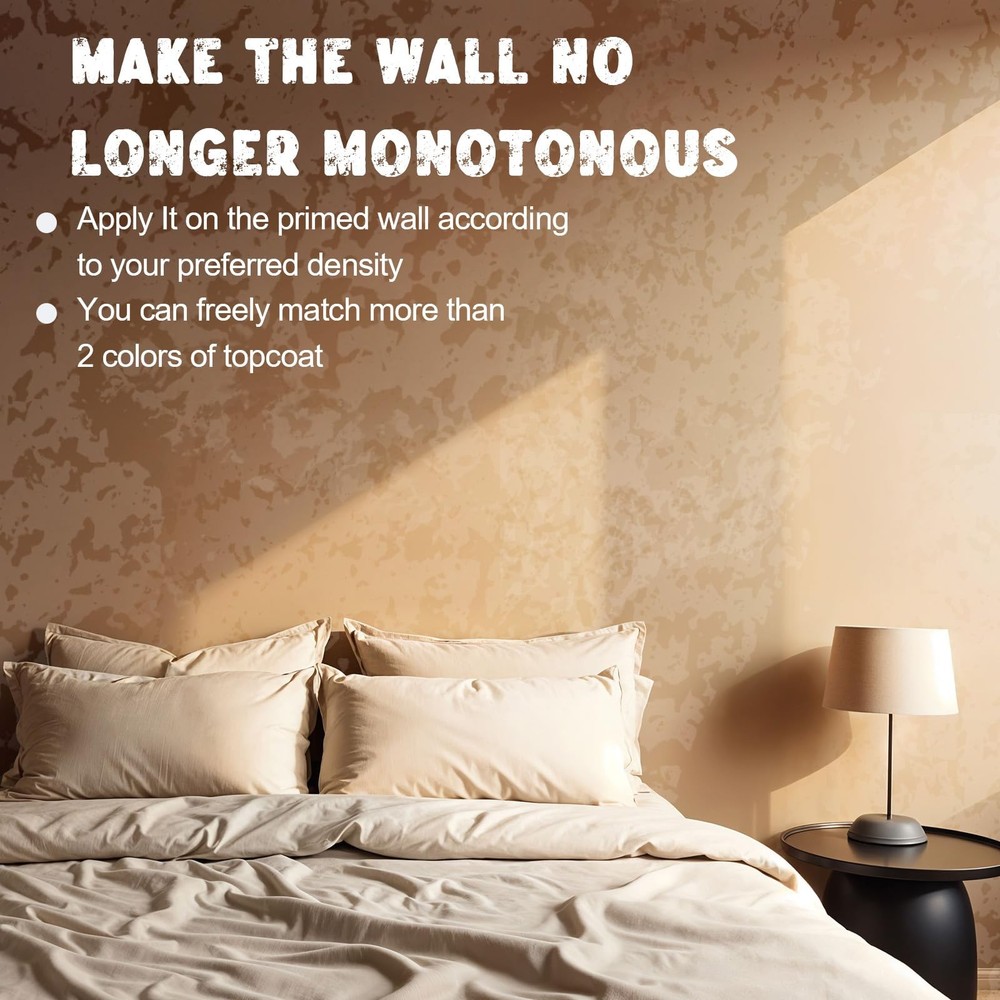 Texture Sponge Paint Rollers Kit, Pattern Roller Brush, Brown