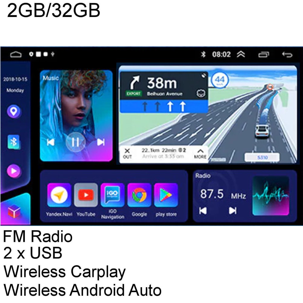 MAZDA 6 2013 GPS CARPLAY ANDROID AUTO CAMERA ODB DAB TPMS DVR for Bits
